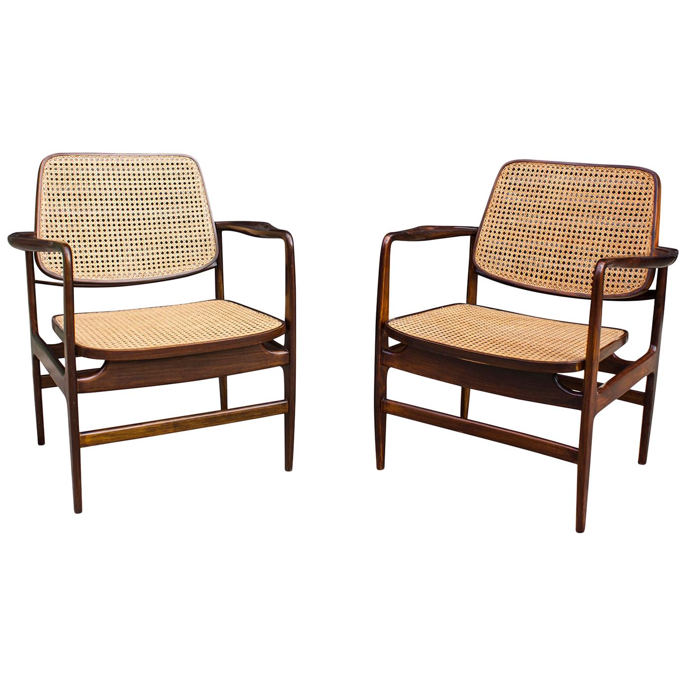 Pair of "Oscar" Chair by Sergio Rodrigues at 1stDibs | sergio rodrigues  oscar chair