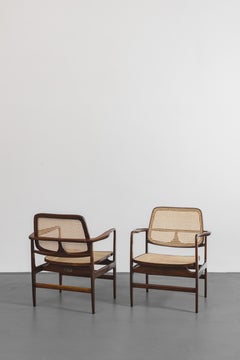 Pair of Oscar Armchairs by Sergio Rodrigues, 1956, Brazilian Midcentury Design