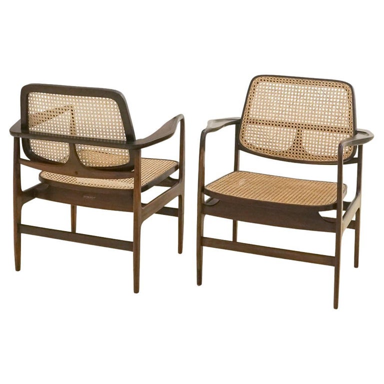 Pair of "Oscar" Armchairs by Sergio Rodrigues, Brazilian Midcentury Design  at 1stDibs