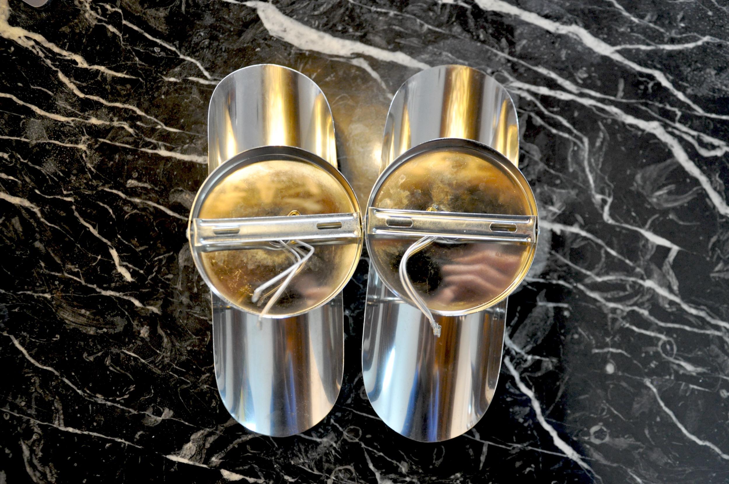 Pair of Oscar Torlasco Wall Lamps, Murano Glass, Italy, 1970 For Sale 1