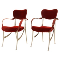 Pair of Oscar Tusquets “Lucas” Dining Armchairs for Driade