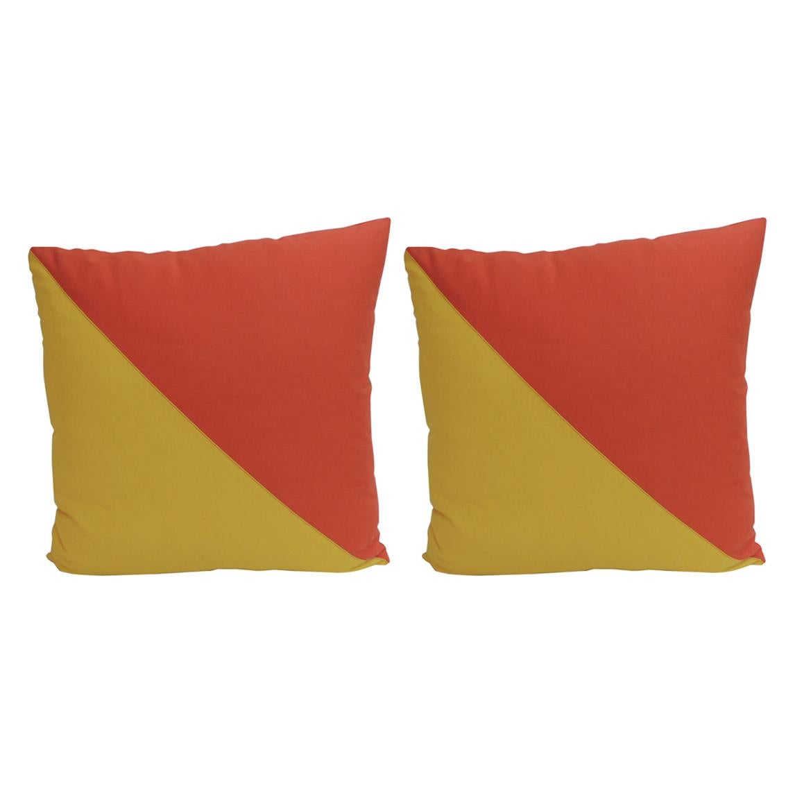 red nautical throw pillows