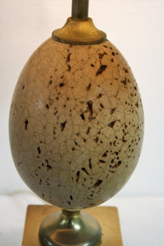 Pair of Ostrich Egg Table Lamps, 1960s