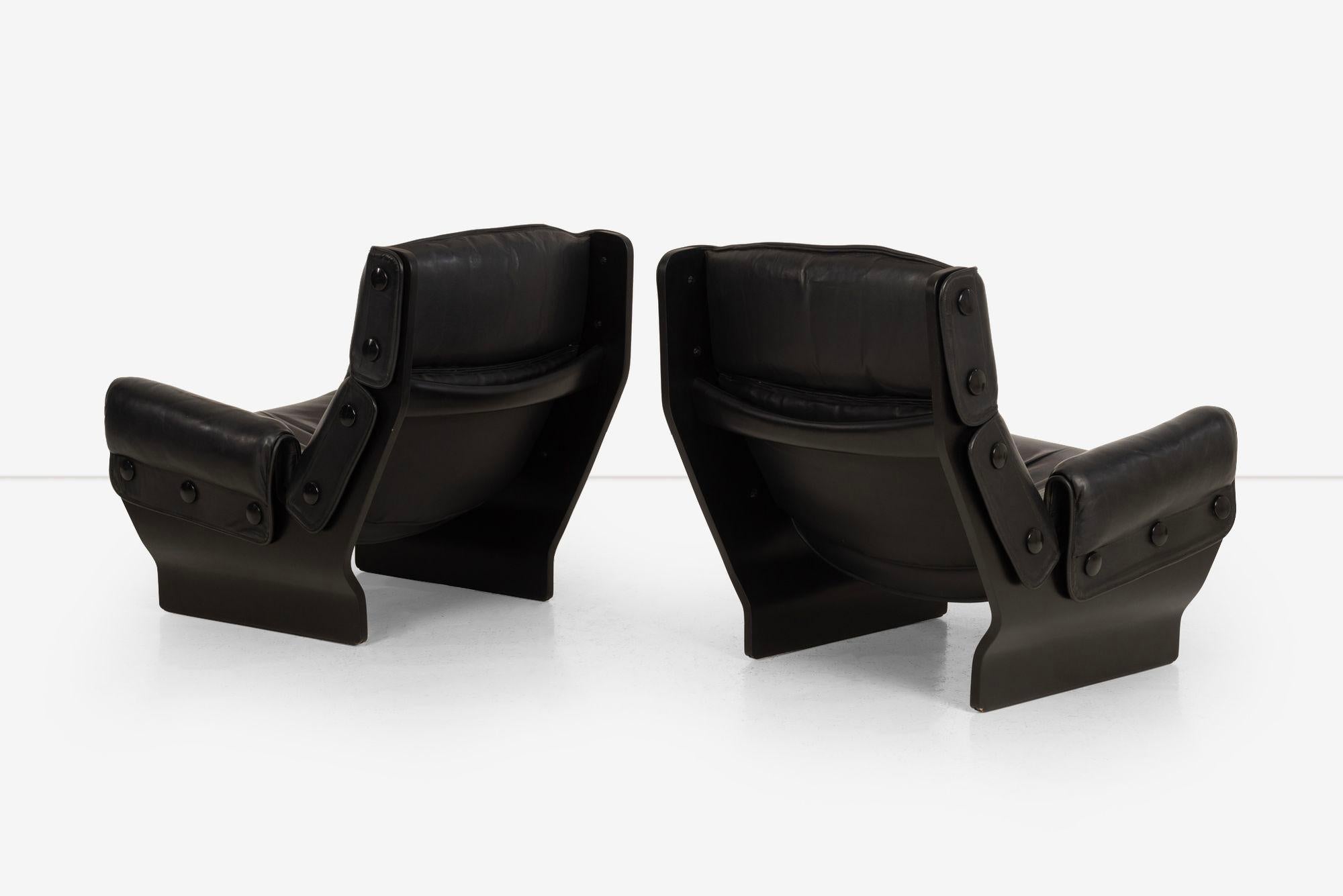 Pair of Osvaldo Borsani 'Canada' Lounge Chairs for Tecno, Italy, 1960s  2