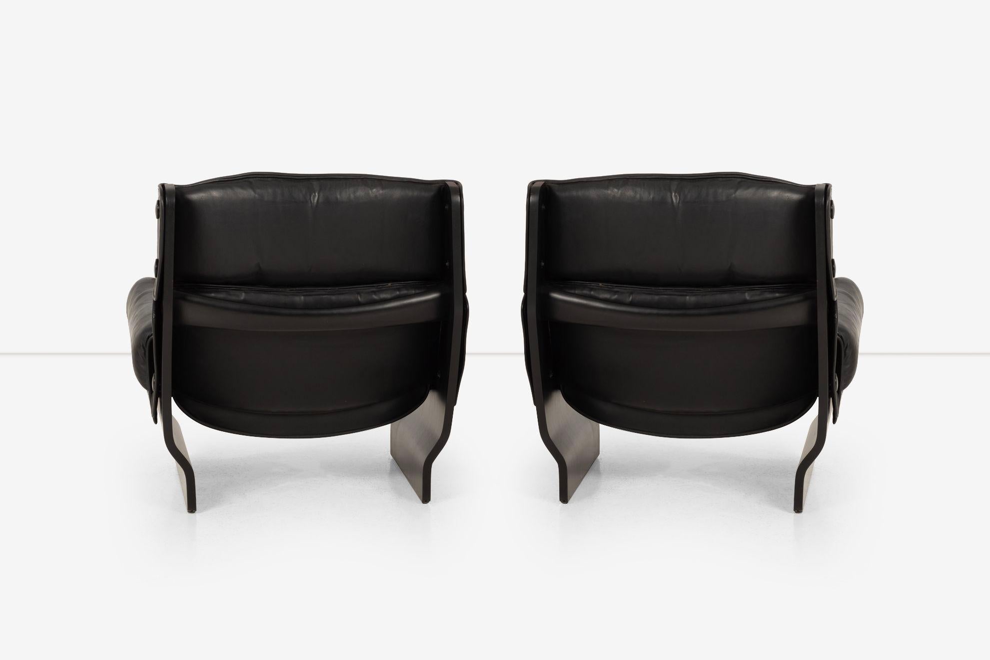 Pair of Osvaldo Borsani 'Canada' Lounge Chairs for Tecno, Italy, 1960s  5