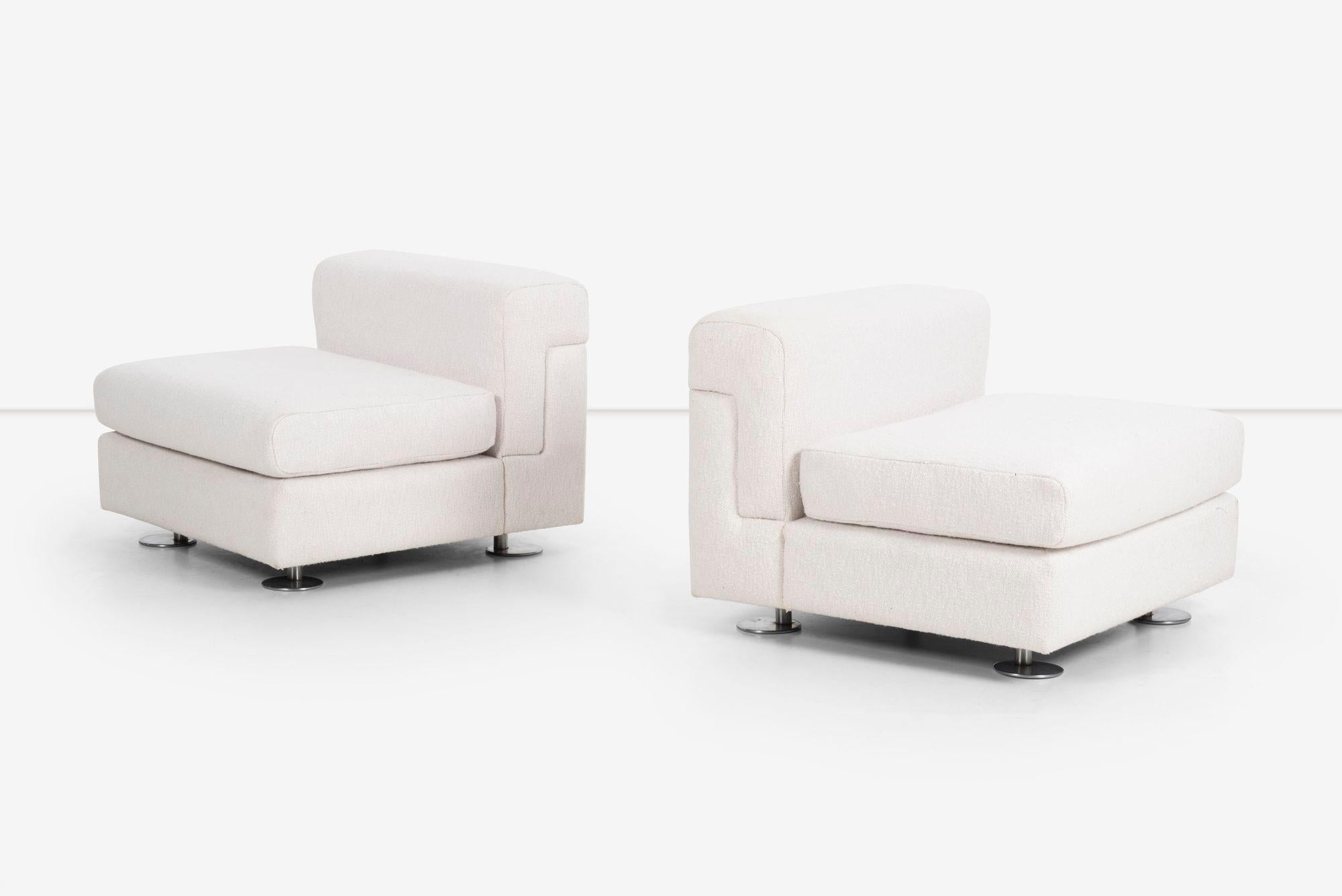 Mid-Century Modern Pair of Osvaldo Borsani Lounge Chairs For Sale
