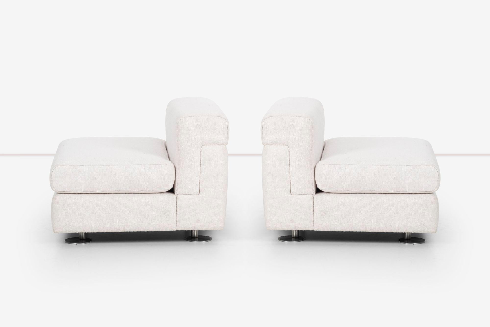 Italian Pair of Osvaldo Borsani Lounge Chairs For Sale