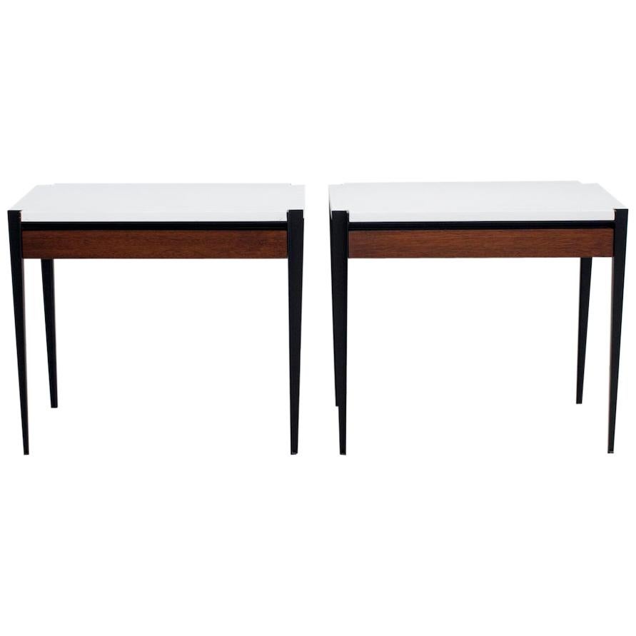 Pair of Osvaldo Borsani P68 Side Tables by Tecno
