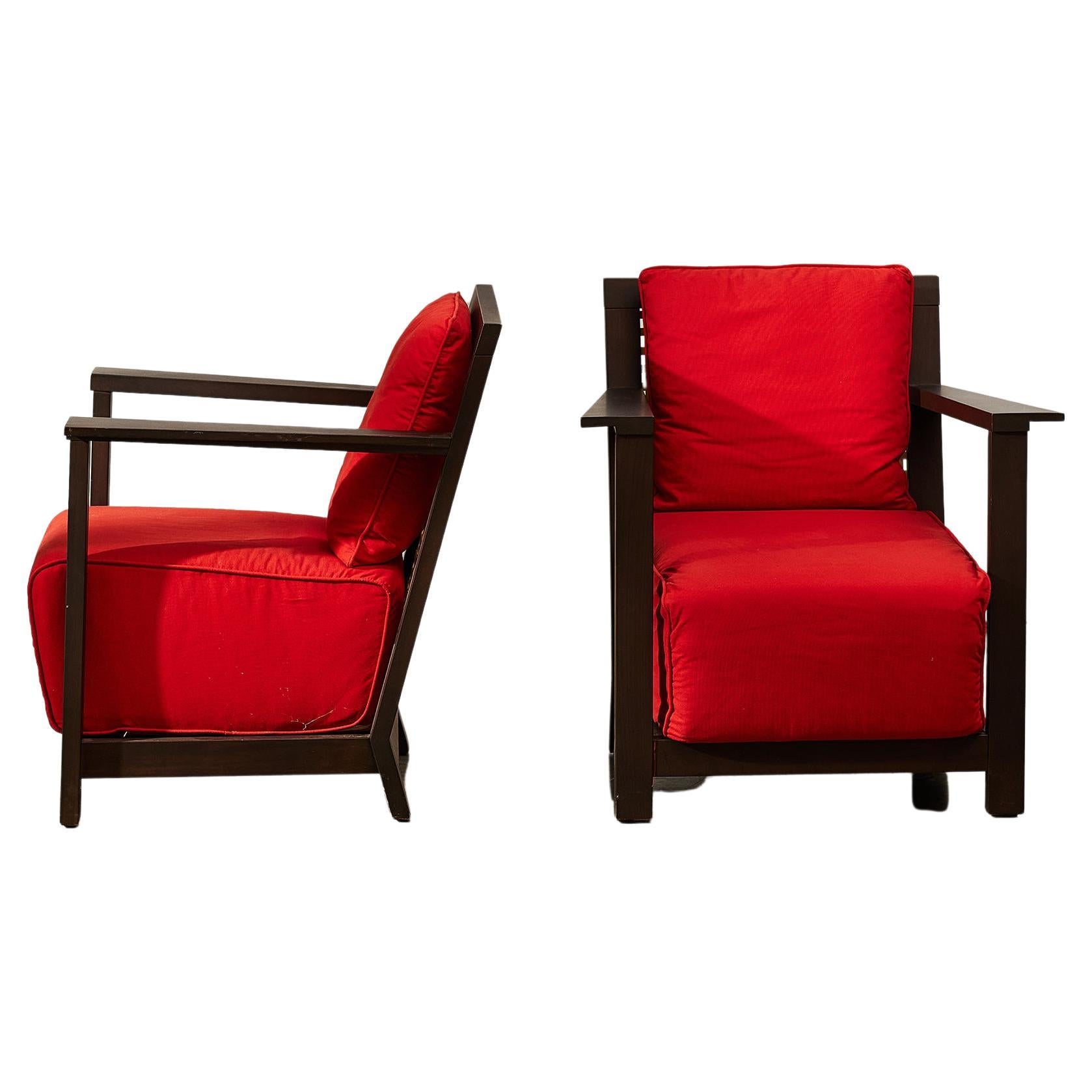  Pair of Otto 111 Armchairs by Paola Navone for Gervasoni, 1990s