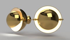 Pair of OTTO Brass Sconces, ITEM Edition, Paris