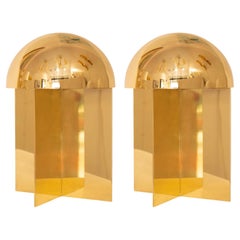 Pair of OTTO brass lamps, ITEM edition, Paris
