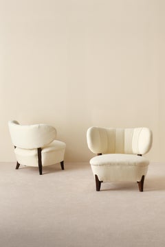 Pair of Otto Schulz Chairs, Sweden, 1940s