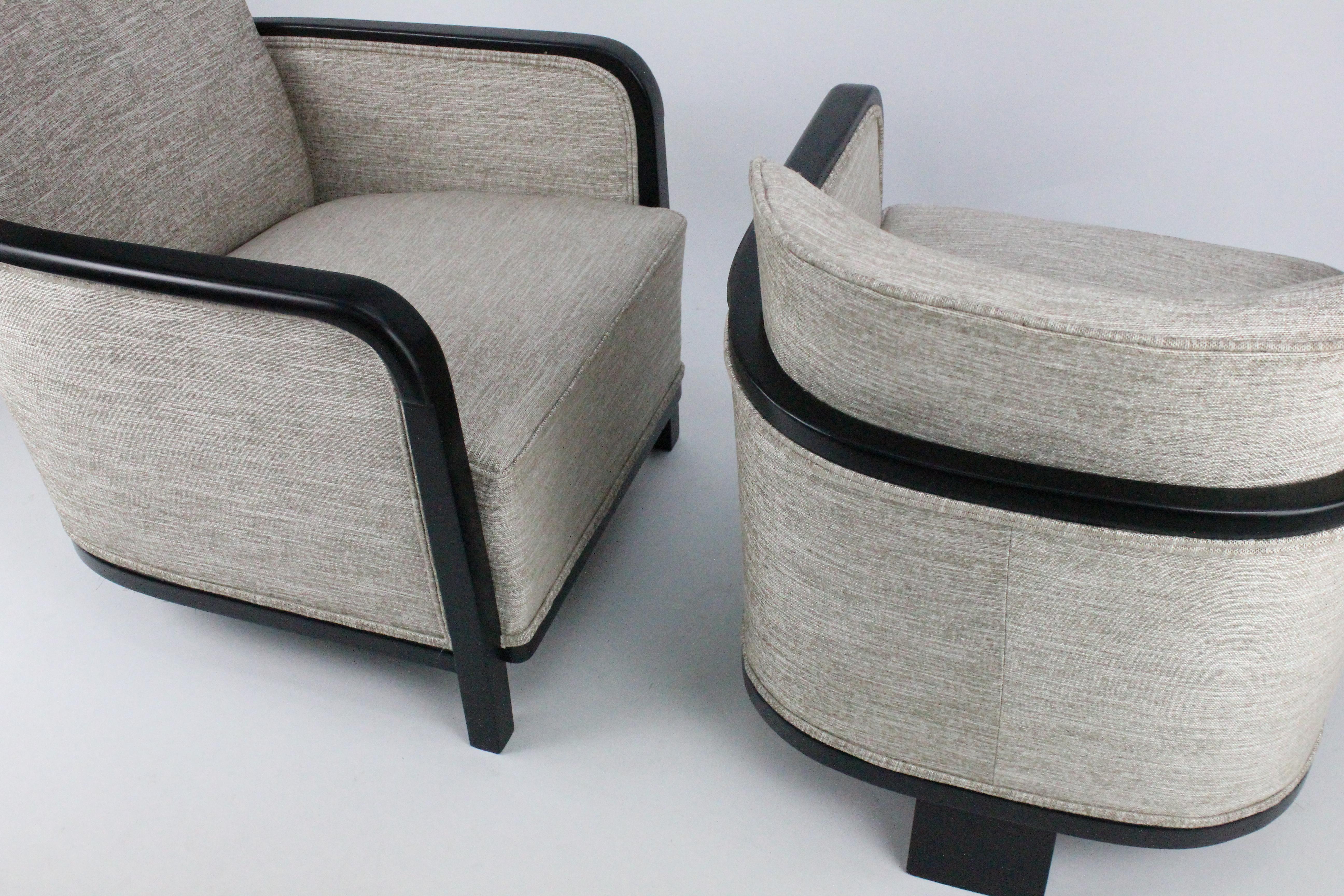 Pair of Otto Schulz Lounge Chairs for Boet Göteborg, Sweden, 1930s 1