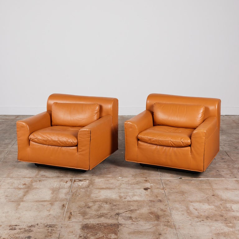 Pair of Otto Zapf Lounge Chairs for Knoll For Sale at 1stDibs