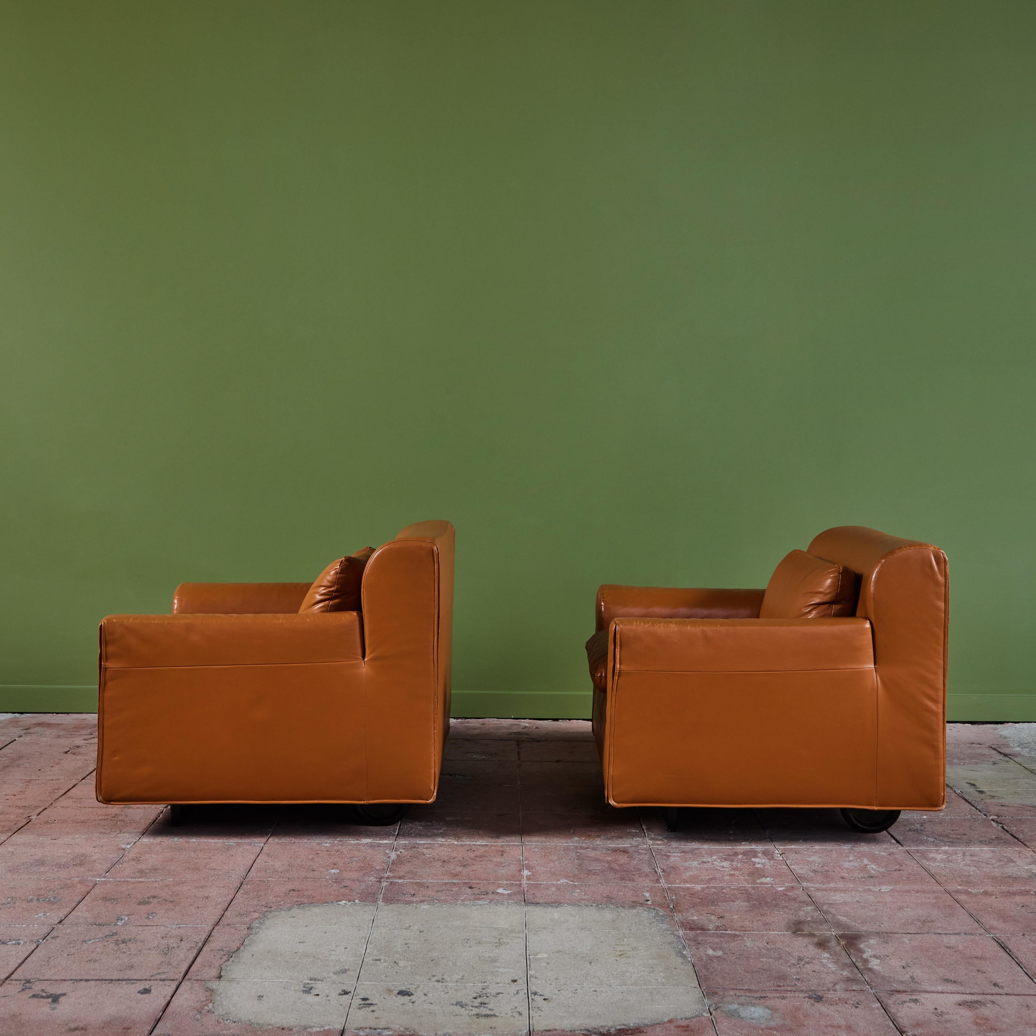 American Pair of Otto Zapf Lounge Chairs for Knoll For Sale