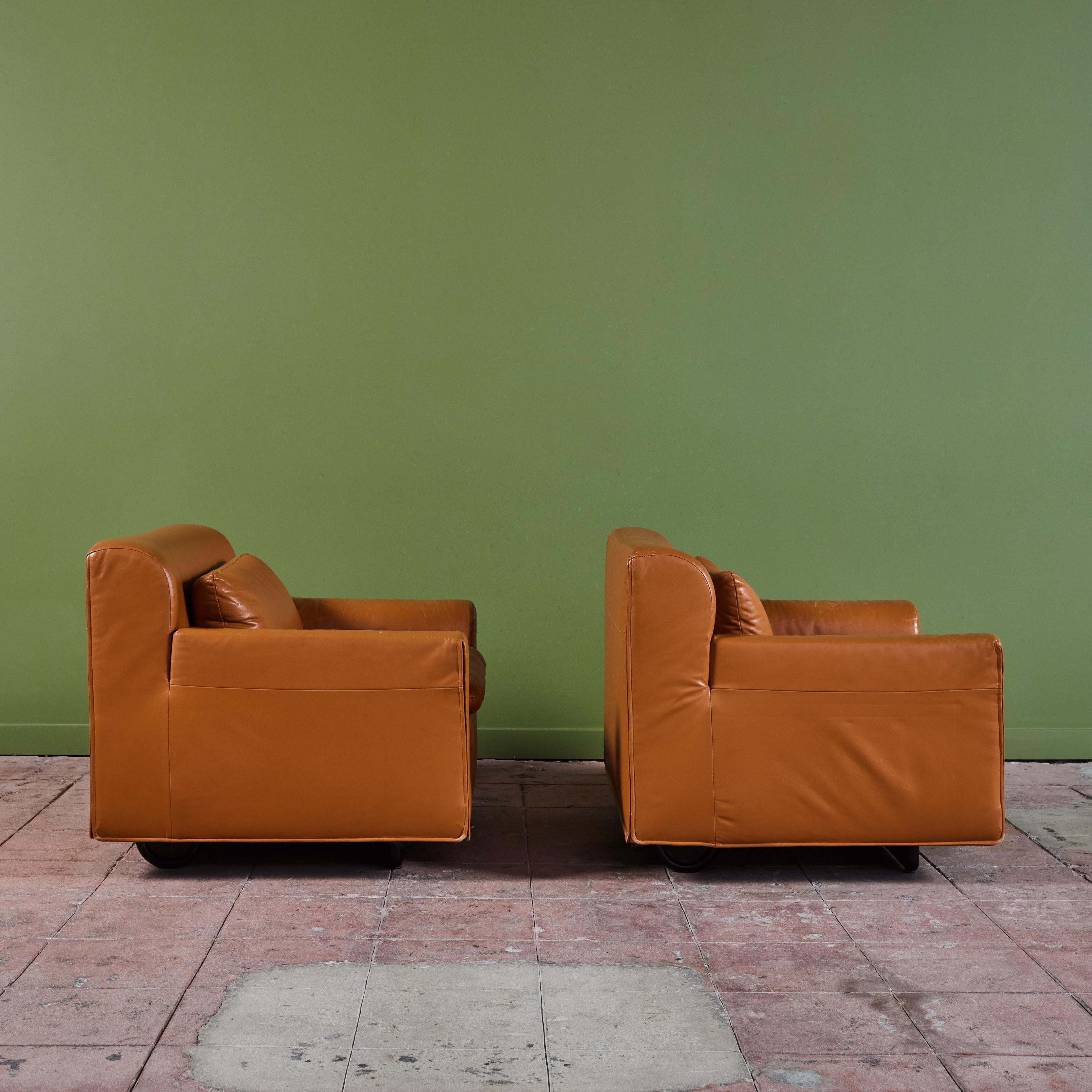 Pair of Otto Zapf Lounge Chairs for Knoll In Excellent Condition For Sale In Los Angeles, CA