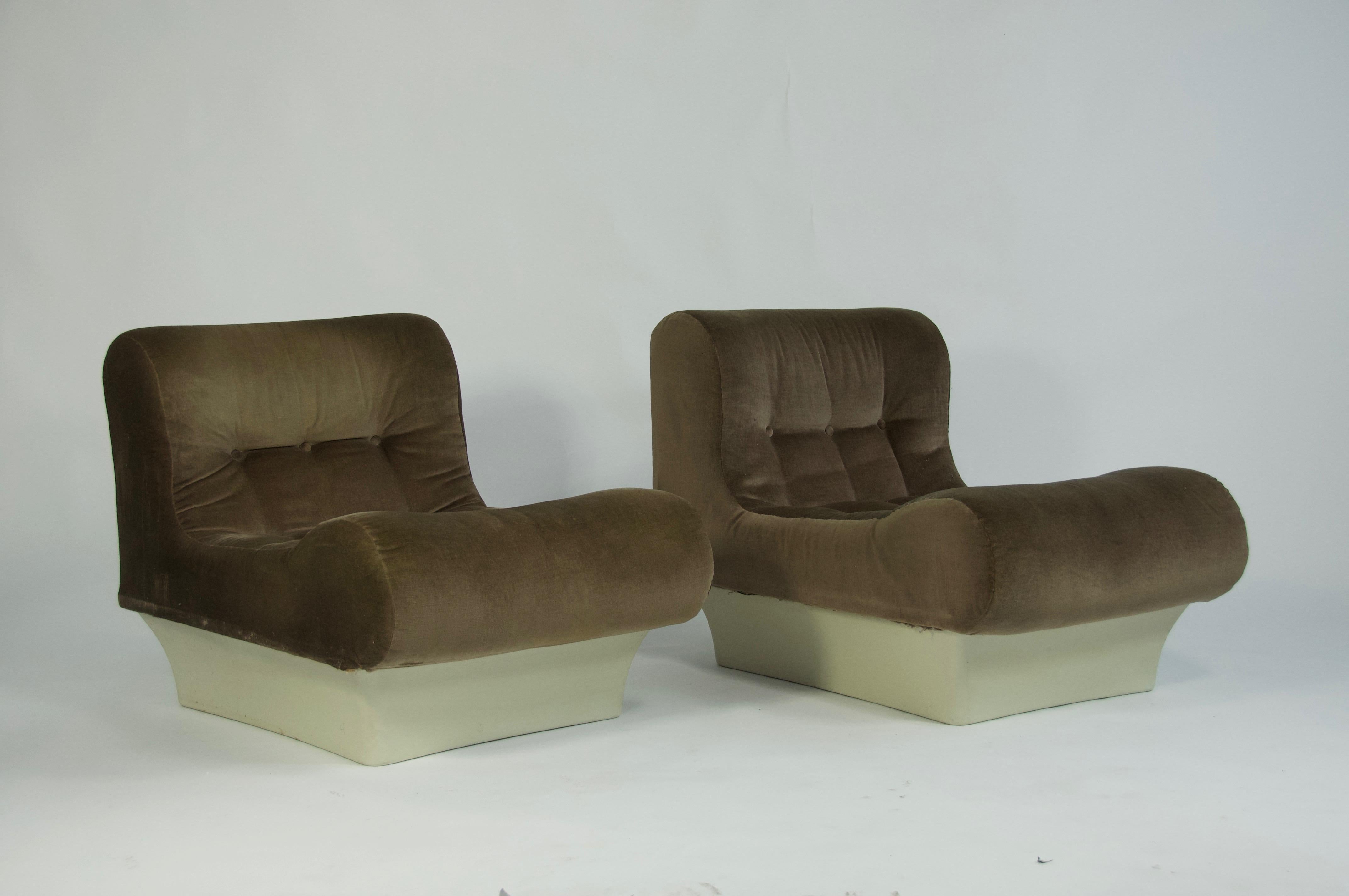 German Pair of Otto Zapf Lounge Chairs for Vitsoe For Sale