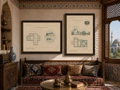 Pair of Ottoman Hammam Architectural Plans, Bursa Thermal Baths, Published 1924