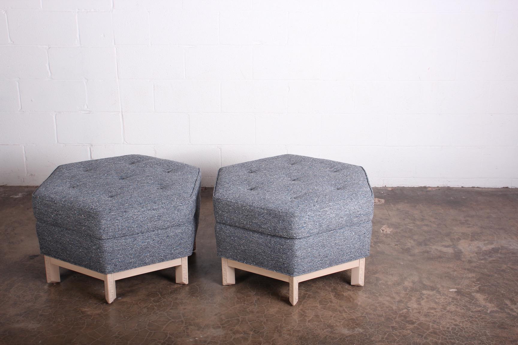Pair of Ottomans by Frank Lloyd Wright for Henredon 5