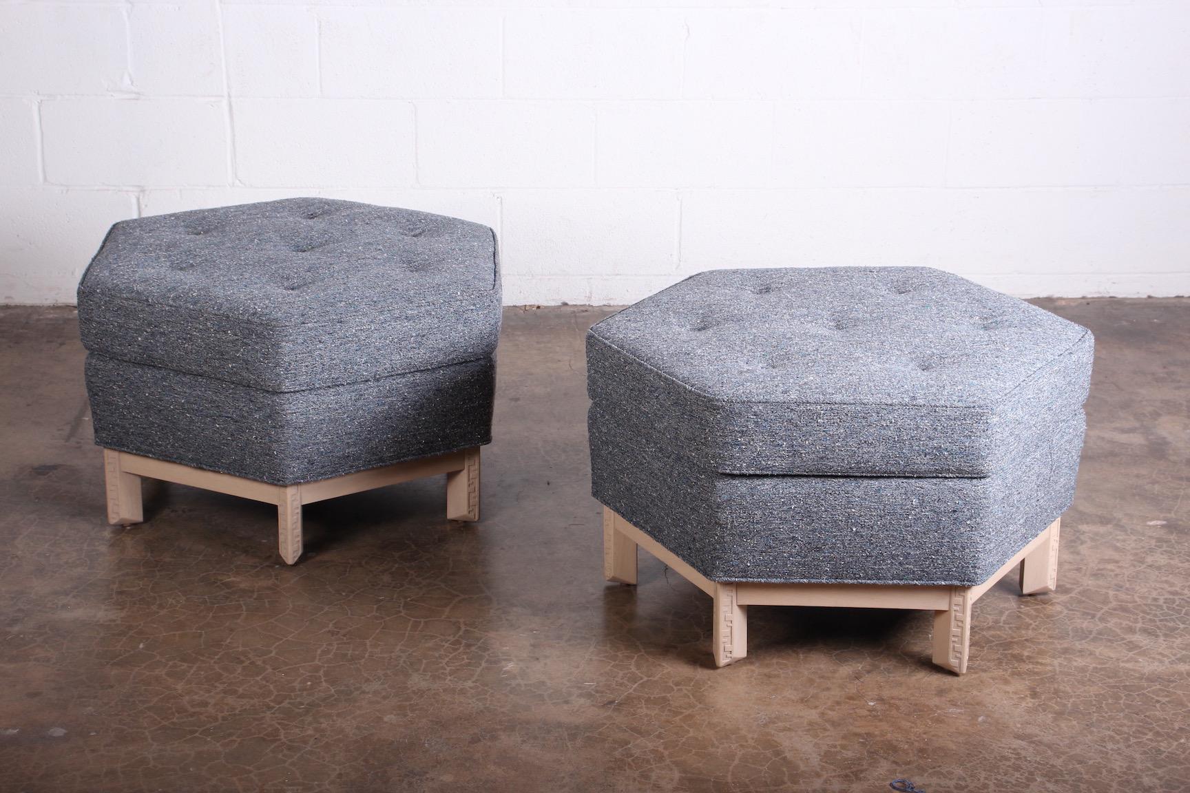 Pair of Ottomans by Frank Lloyd Wright for Henredon 6