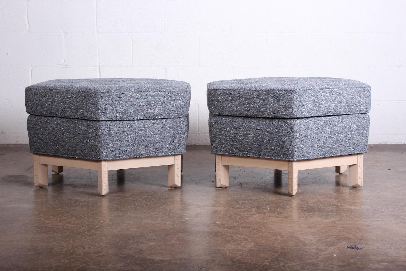 Pair of Ottomans by Frank Lloyd Wright for Henredon 1
