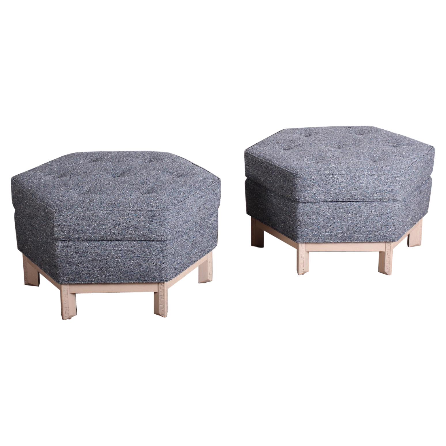 Pair of Ottomans by Frank Lloyd Wright for Henredon