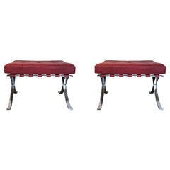 Pair of Ottomans by Mies van der Rohe for Knoll