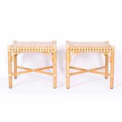 Pair of Ottomans or Foot Stools