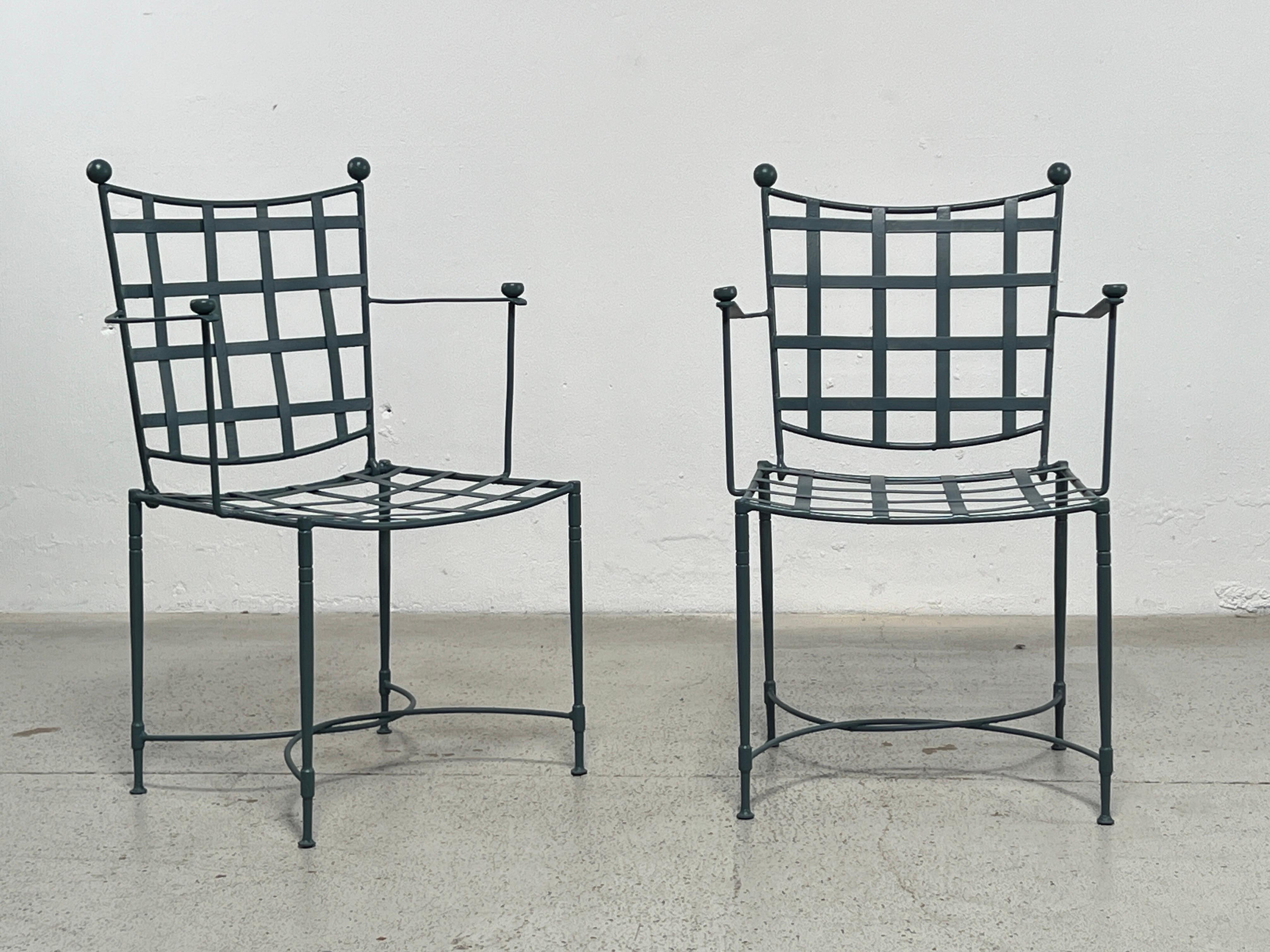Pair of Outdoor Armchairs by Mario Papperzini for Salterini For Sale 5