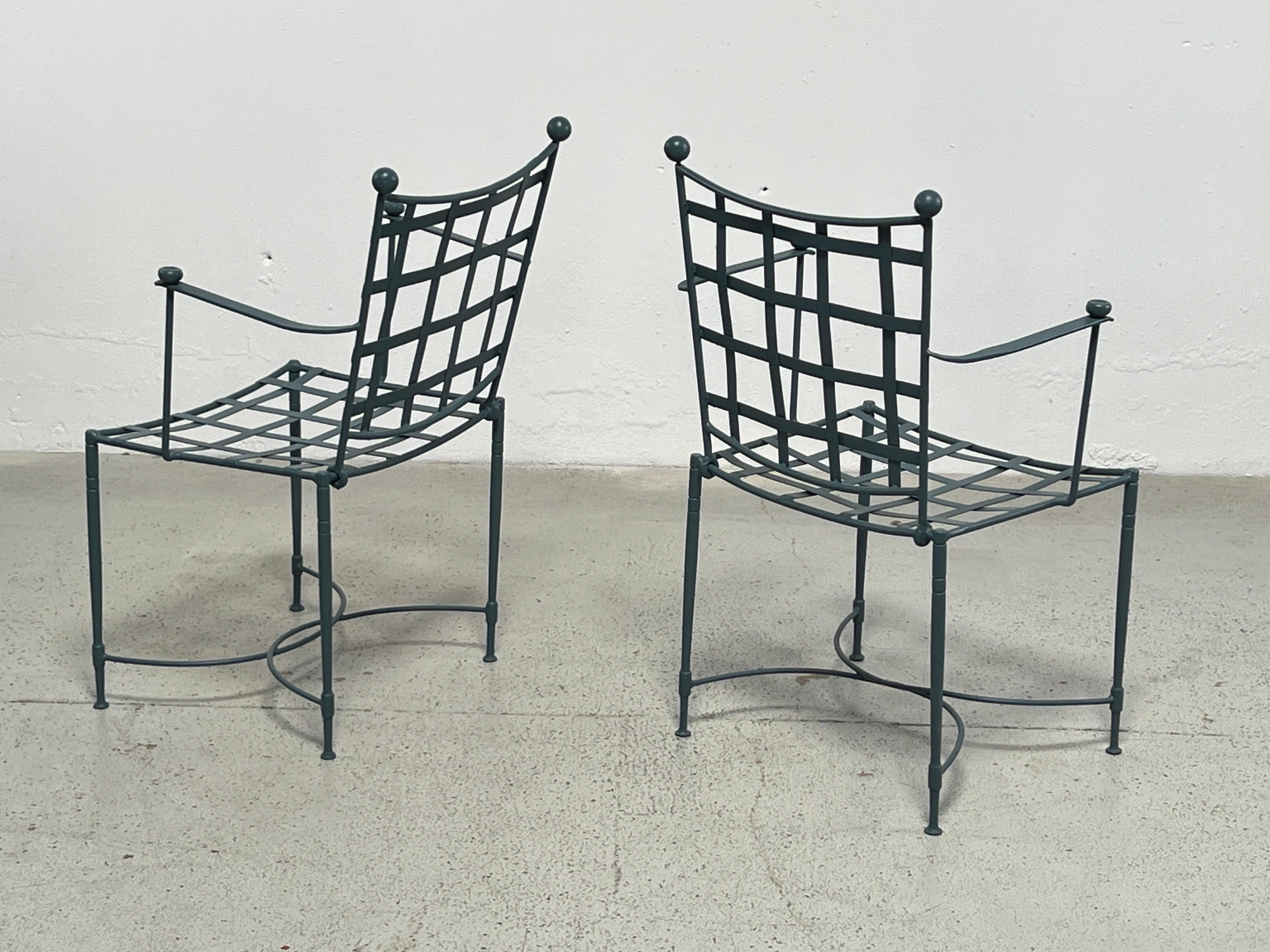 Pair of Outdoor Armchairs by Mario Papperzini for Salterini For Sale 1
