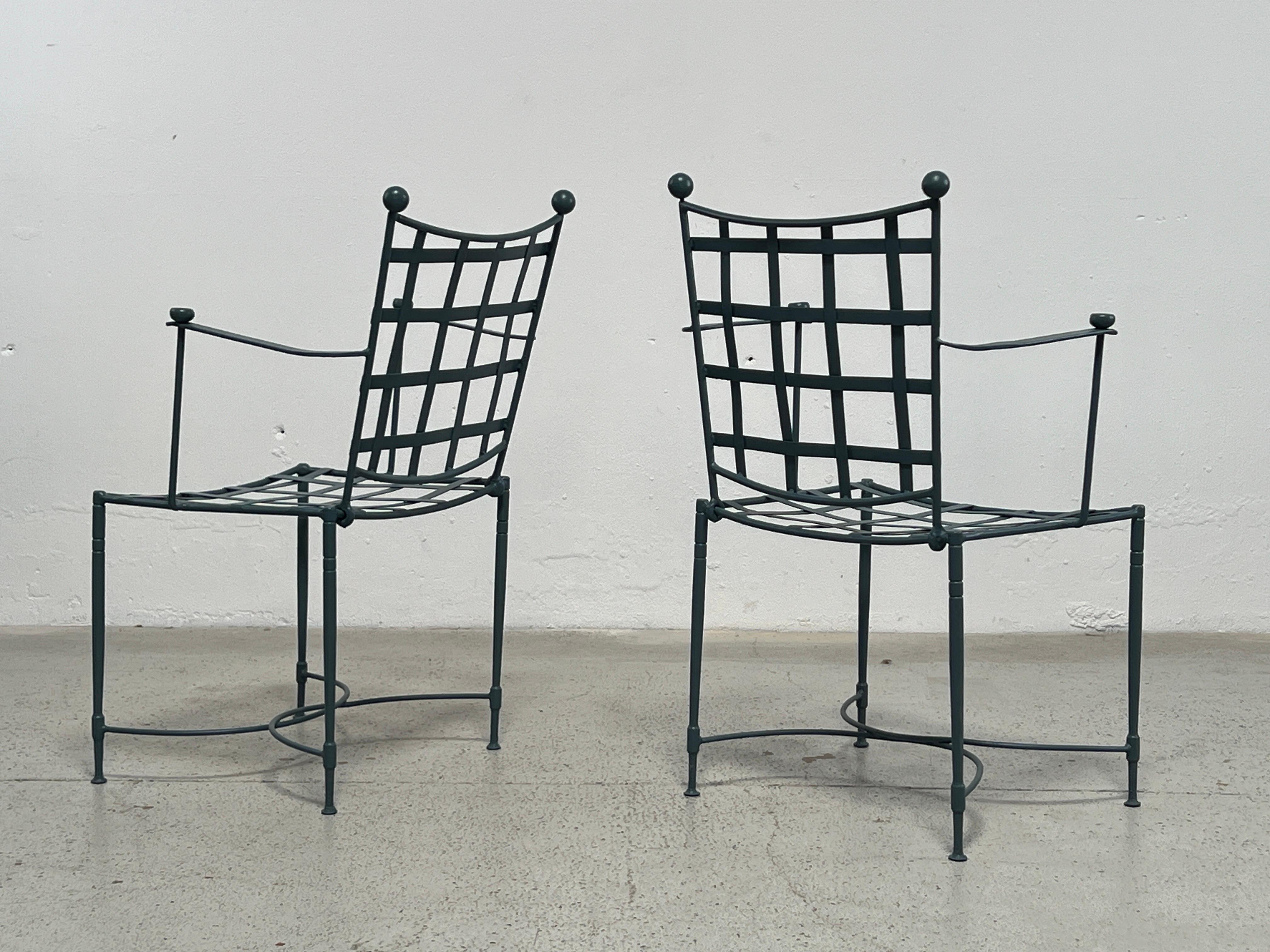 Pair of Outdoor Armchairs by Mario Papperzini for Salterini For Sale 2