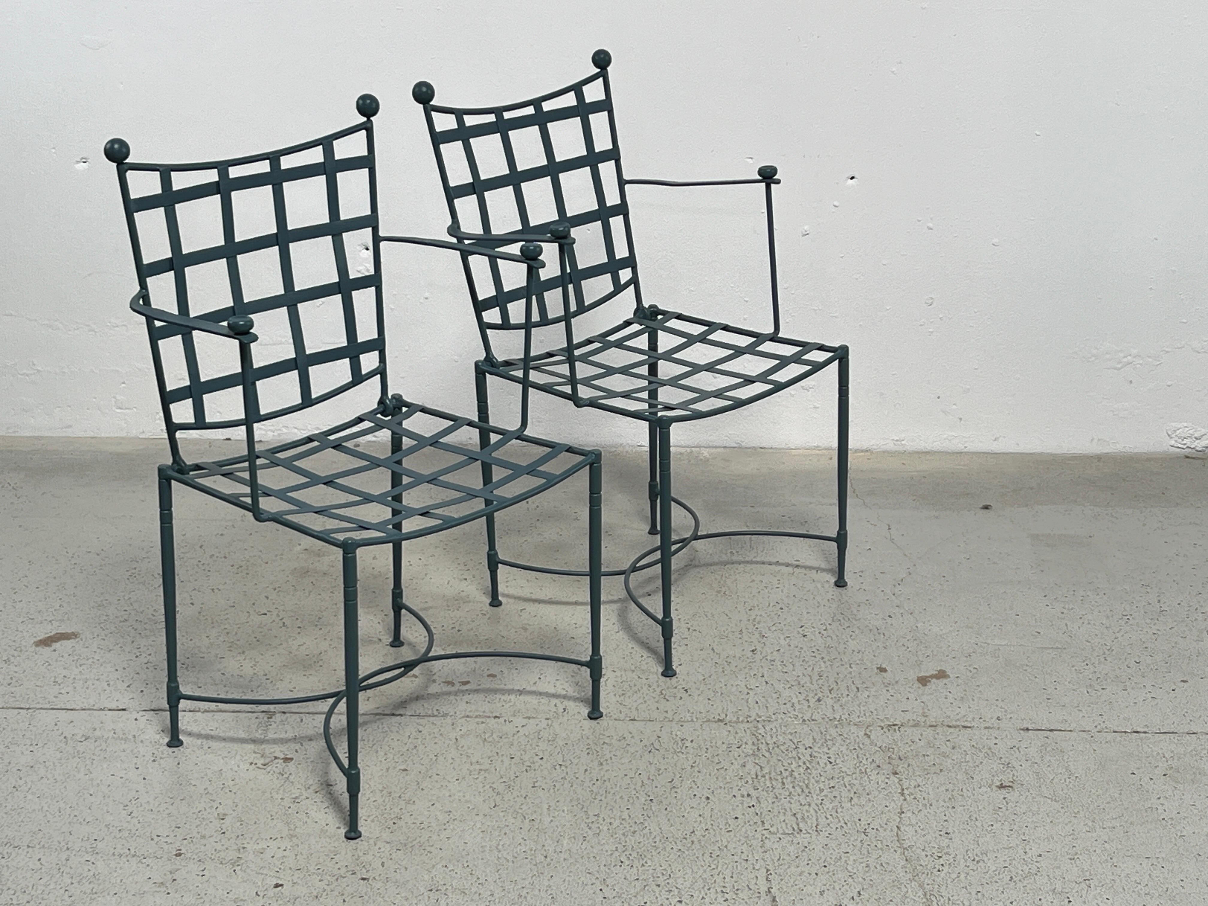 Pair of Outdoor Armchairs by Mario Papperzini for Salterini For Sale 3
