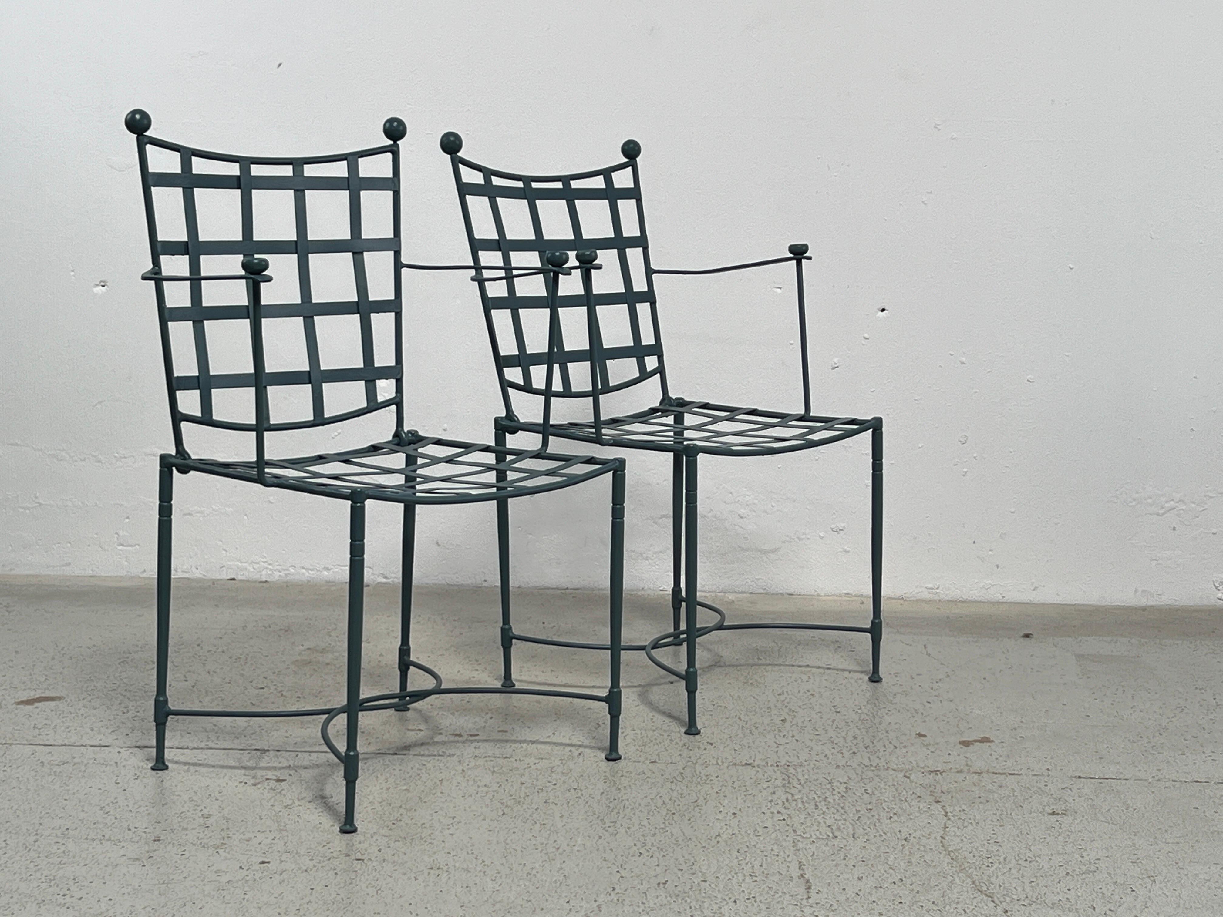 Pair of Outdoor Armchairs by Mario Papperzini for Salterini For Sale 4