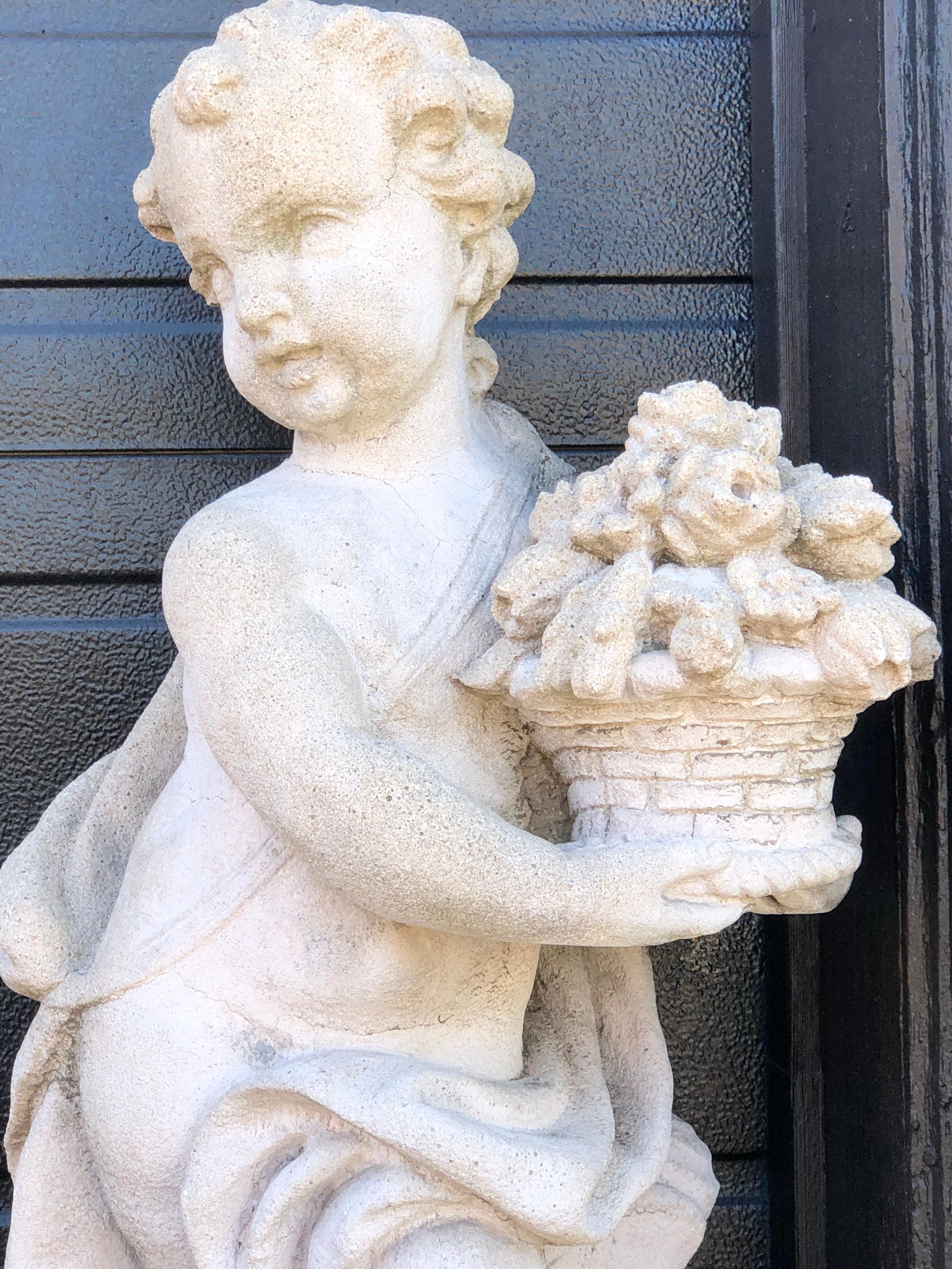 cement cherubs