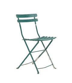 Pair of Outdoor French Iron Side Chairs