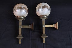 Pair of outdoor/indoor Art and crafts sconces