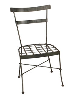 Pair of Outdoor Iron Side Chairs