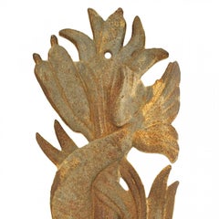 Pair of Outdoor Italian Neo-Classic Iron Wall Plaques