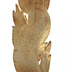 Pair of Outdoor Italian Neo-Classic Iron Wall Plaques