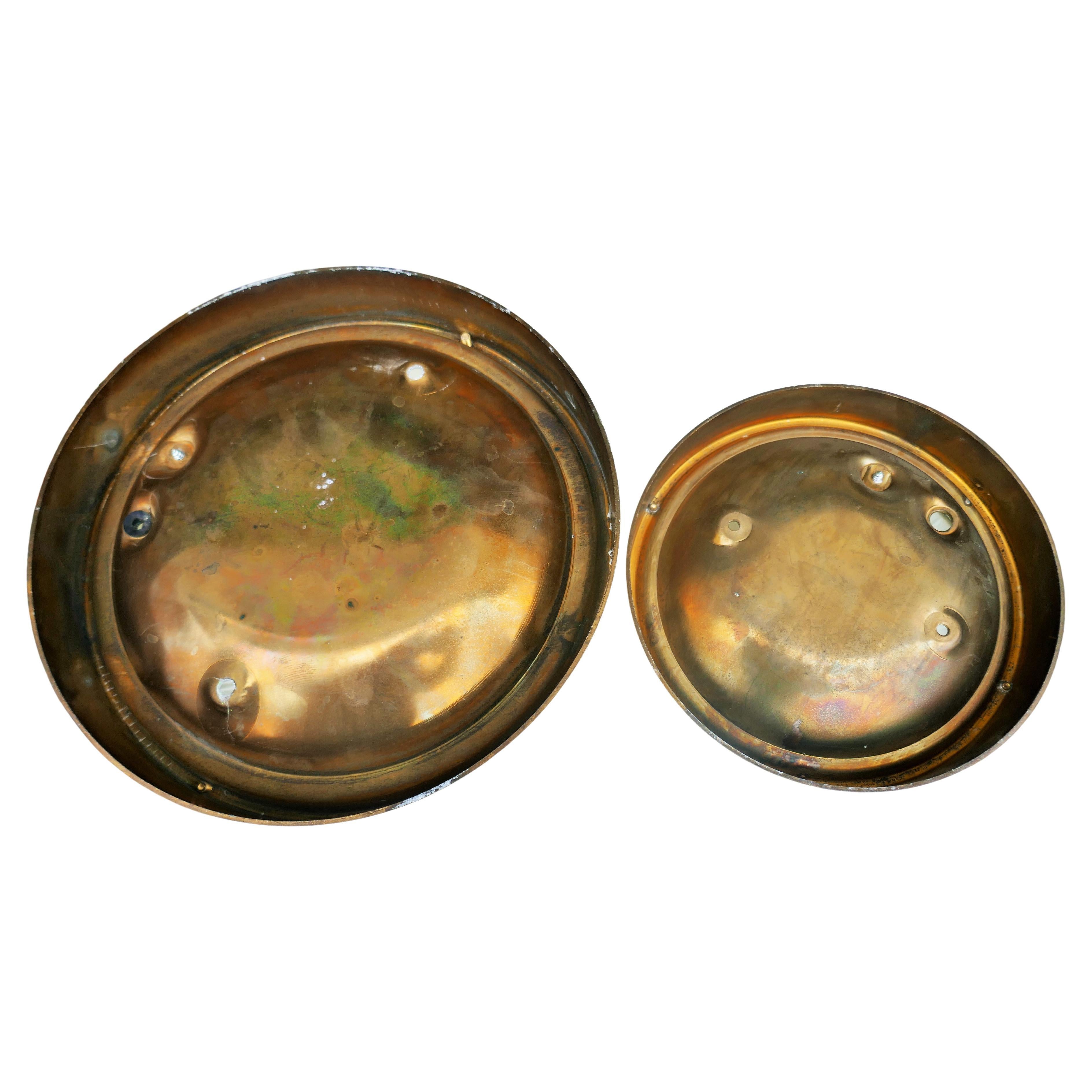 Coppia di lampade da esterno in ottone e vetro In condizioni buone in vendita a Lugo, IT