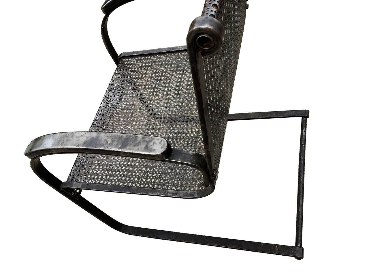 Pair of Outdoor Metal Armchairs 2