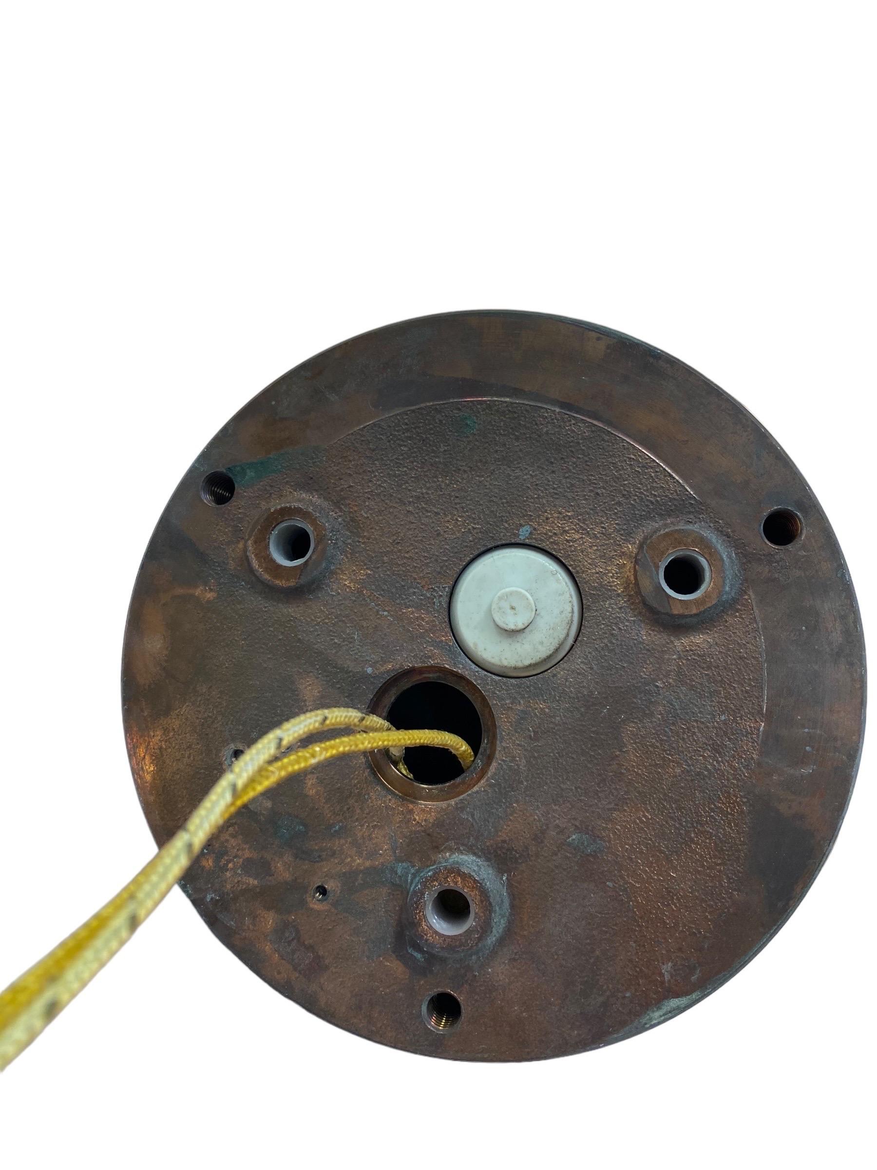 Pair of Outdoor Poul Henningsen Copper Wall Lamps, Louis Poulsen, Amazing Patina For Sale 3