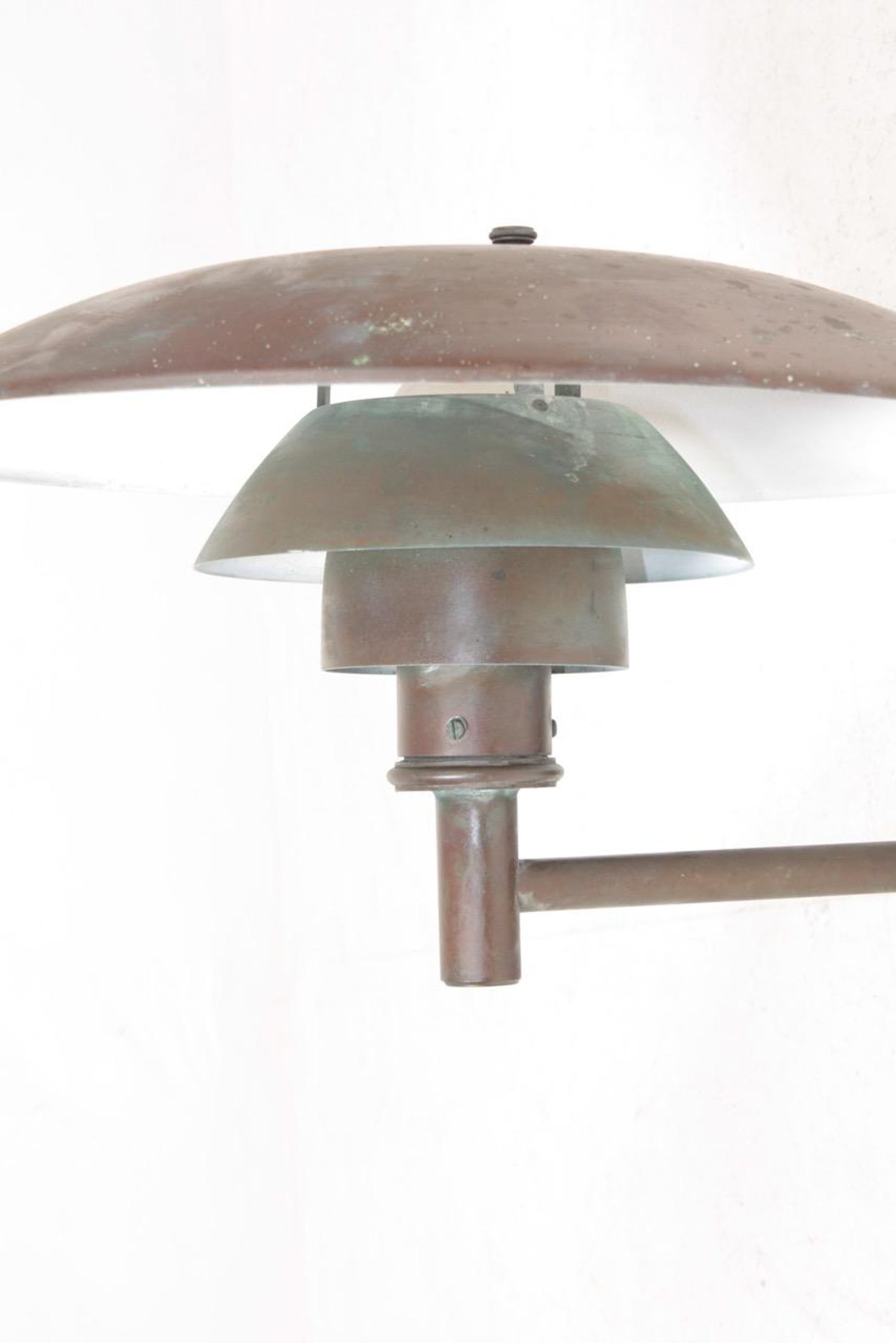 Pair of Outdoor Wall Lamps in Patinated Copper by Poul Henningsen, 1960s at  1stDibs