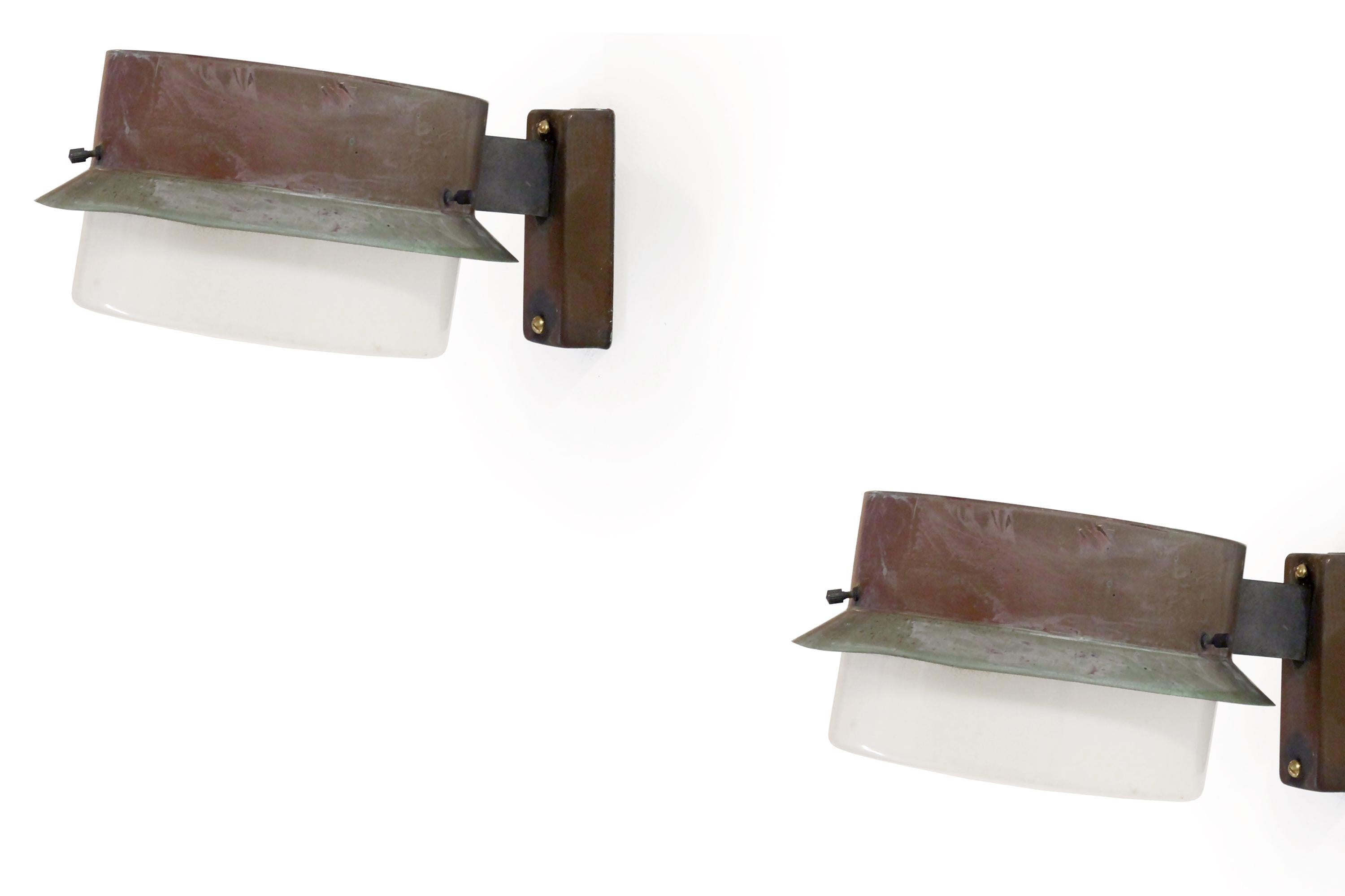 Pair of Outdoor Wall Lights by Falkenbergs, Sweden, 1970s In Good Condition In Oslo, NO