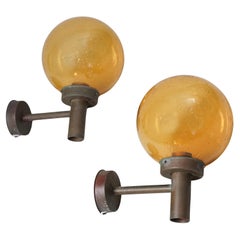 Vintage Pair of Outdoor Wall Lights, Lisa Johansson-Pape, Orno Oy, 1950s