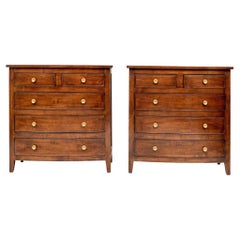 Vintage Outstanding Pair Of Clayborn Demi-Lune Cabinets From Charles Fradin, Los Angeles