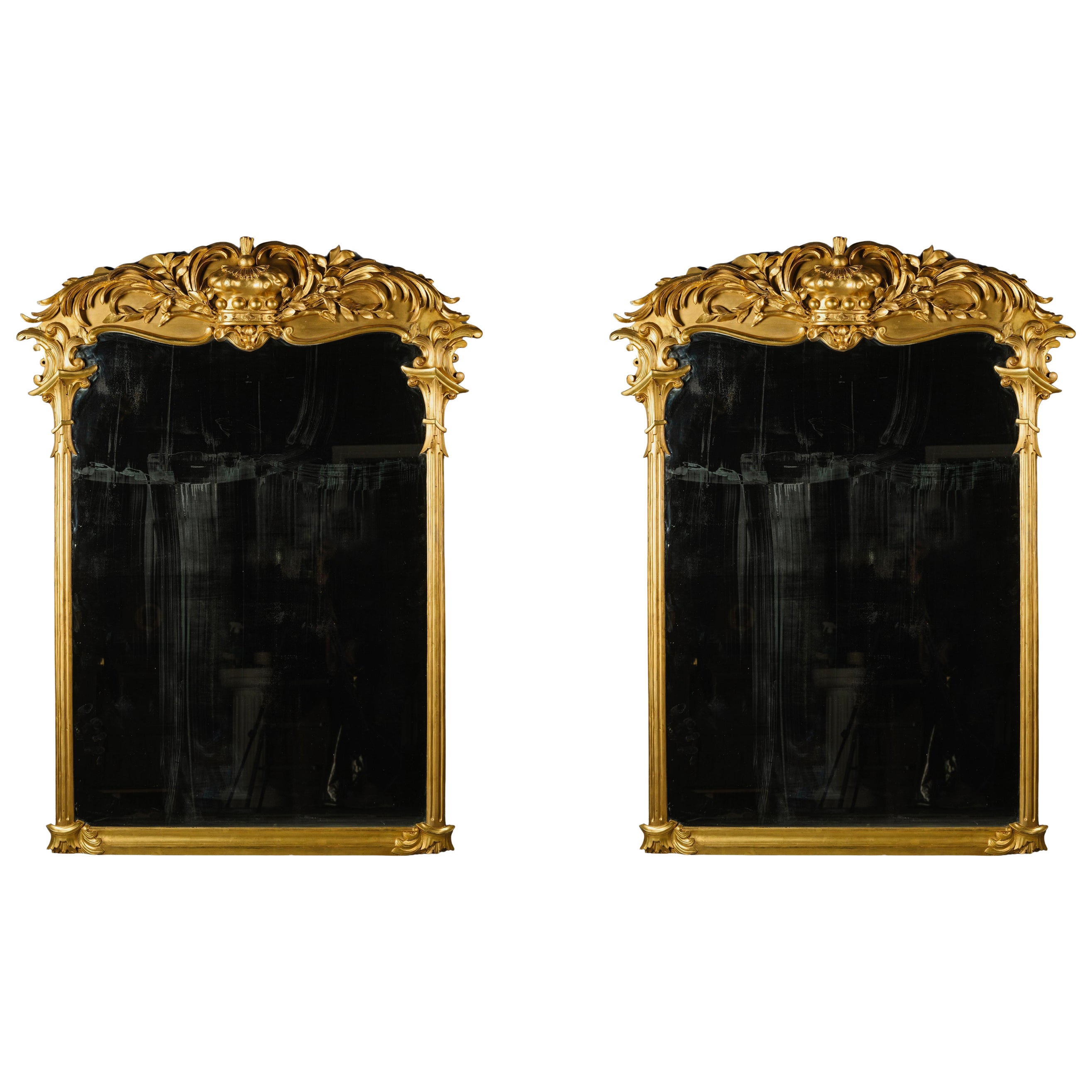 Paar ovale Bronzereliefs nach Clodion im Angebot