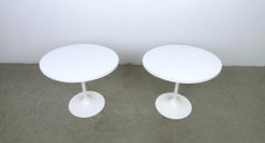 Pair of Oval Side Tables with Tulip Bases, Germany, 1970s