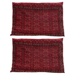 Pair of Over-Sized Sister Baluchi Floor Pillows/Dog Beds, c. 1960's