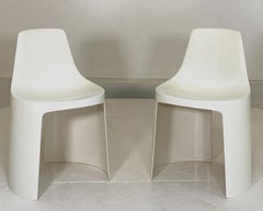Pair of Kay Leroy Ruggles Plastic chairs Space Age, 1960s